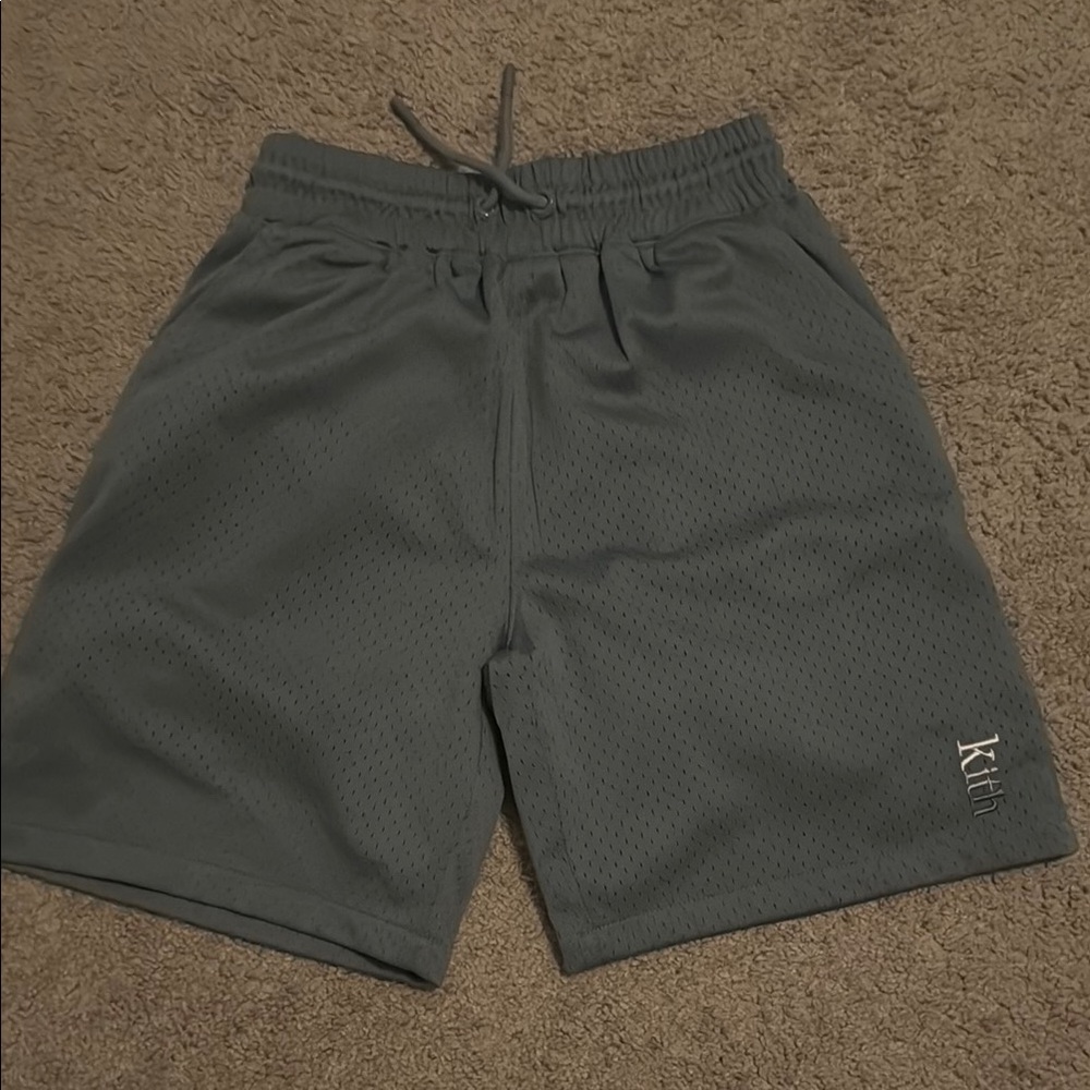 Kith Gray Athletic Shorts with Elastic Waistband